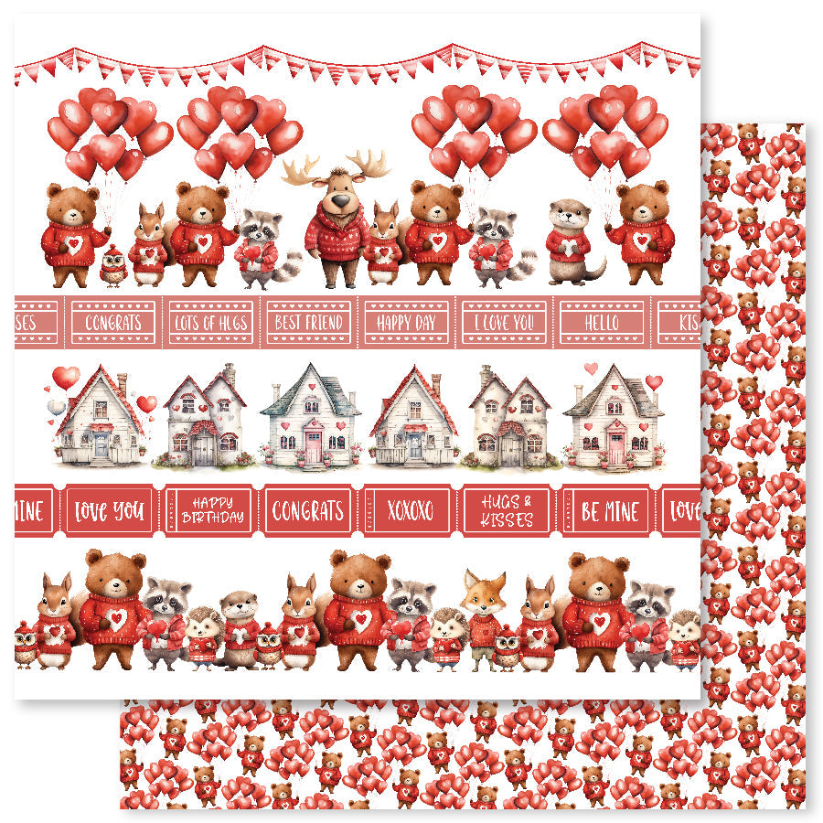 Animal Love E 12x12 Paper (12pc Bulk Pack) 31653 - Paper Rose Studio