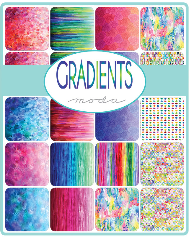 Gradients Blue Bubbles 33360-12 Half Metre Piece Yardage - Paper Rose Studio