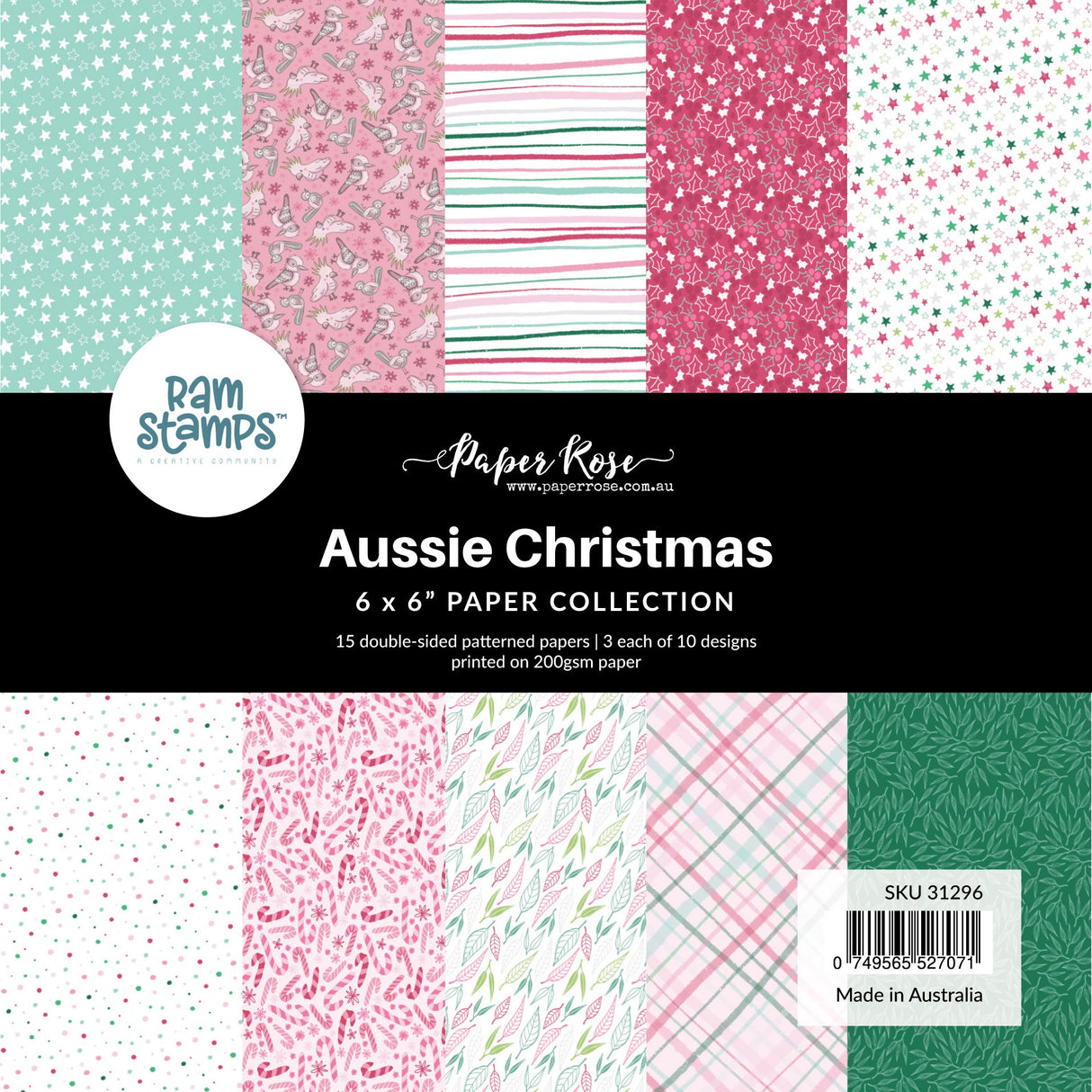 Aussie Christmas 6x6 Paper Collection 31296 - Paper Rose Studio