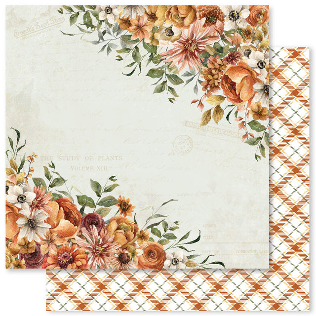 Autumn Florals B 12x12 Paper (12pc Bulk Pack) 32967 - Paper Rose Studio