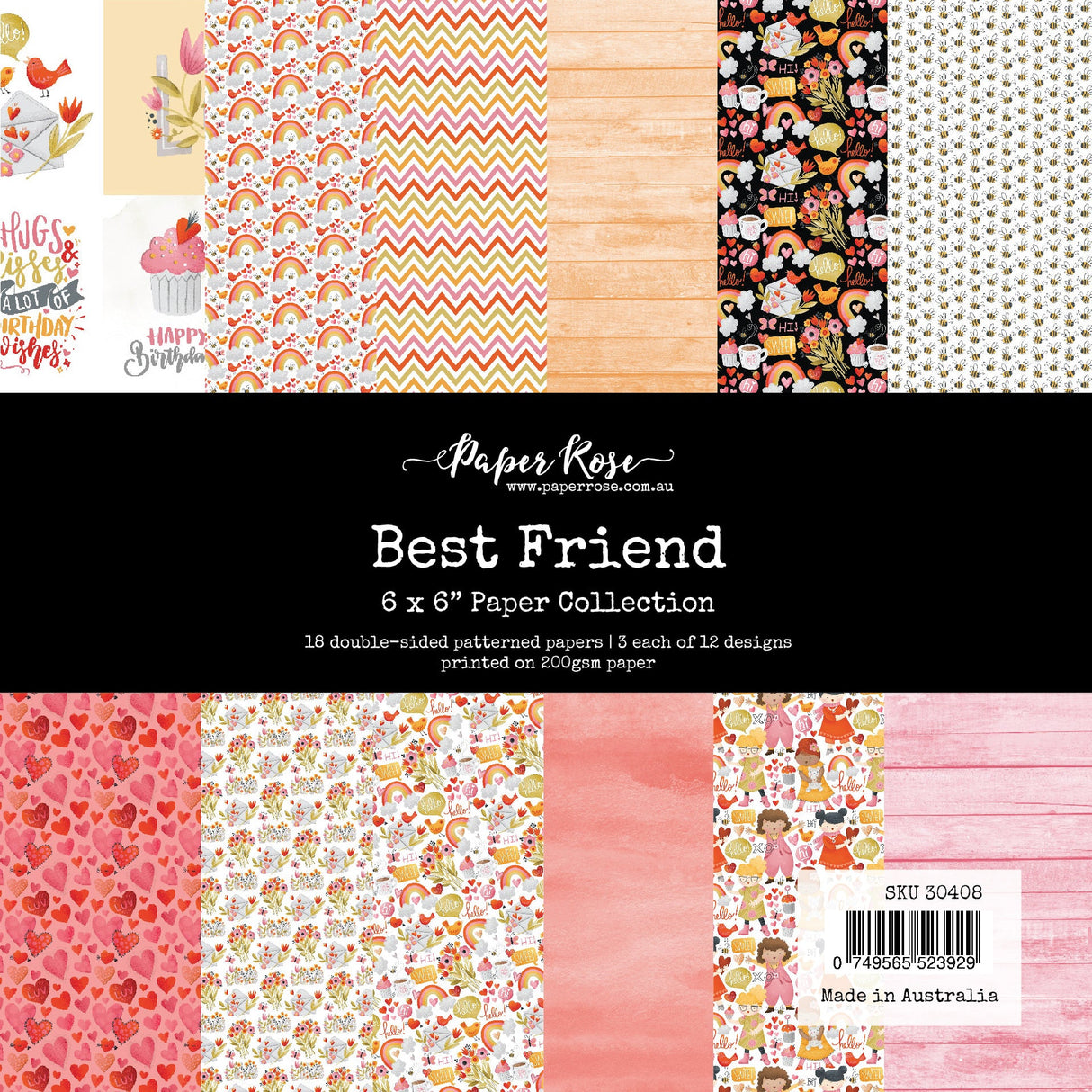 Best Friends 6x6 Paper Collection 30408 - Paper Rose Studio