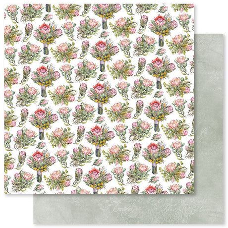 Blooming Proteas F 12x12 Paper (12pc Bulk Pack) 30813 - Paper Rose Studio