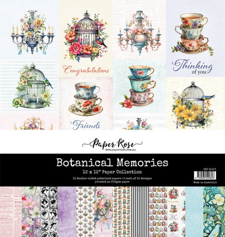 Botanical Memories 12x12 Paper Collection 32127 - Paper Rose Studio