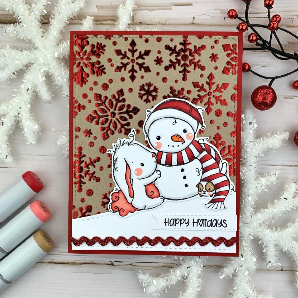 Copy of Bunny & Guinea - ‘Snowman' Clear Stamp 30696 - Paper Rose Studio