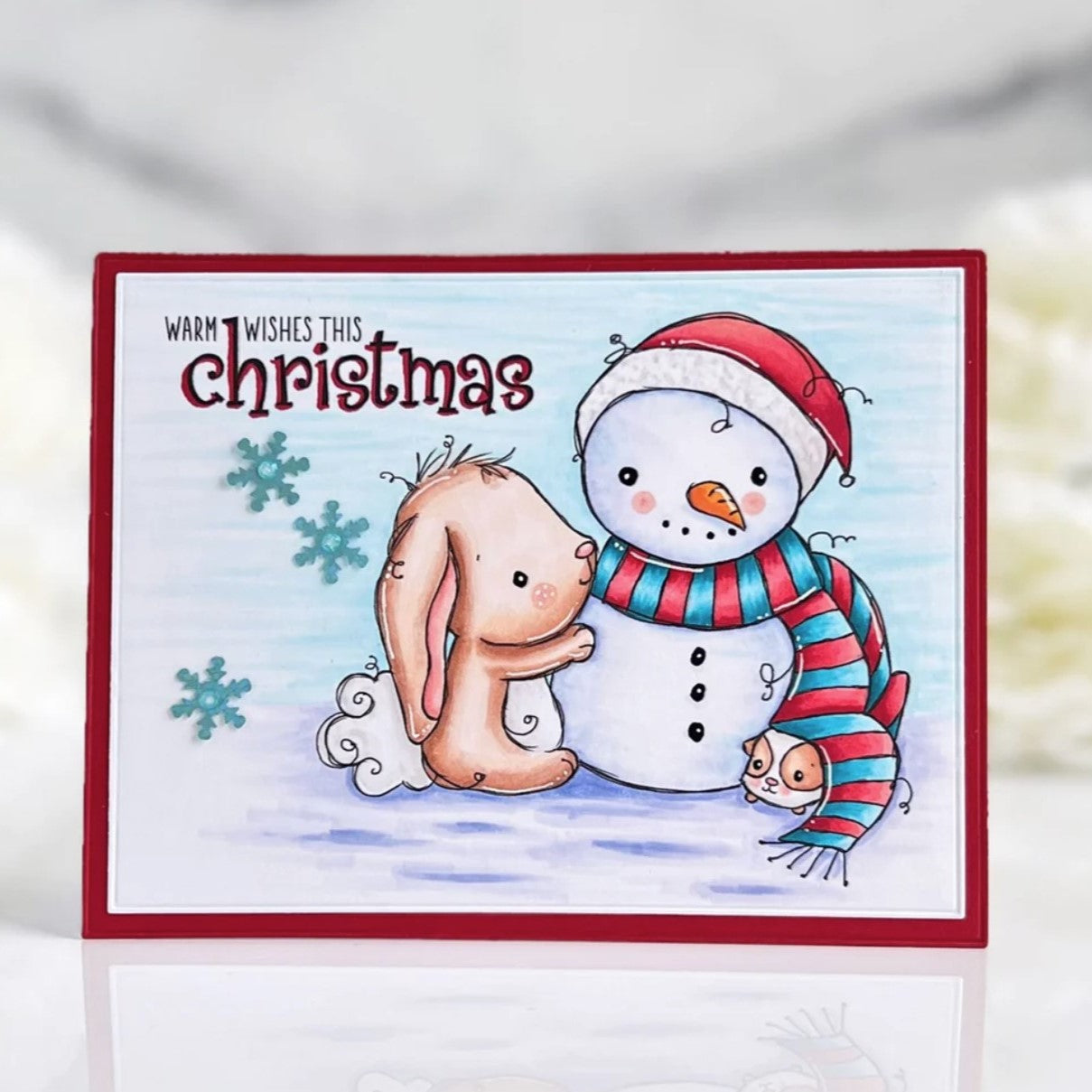 Copy of Bunny & Guinea - ‘Snowman' Clear Stamp 30696 - Paper Rose Studio