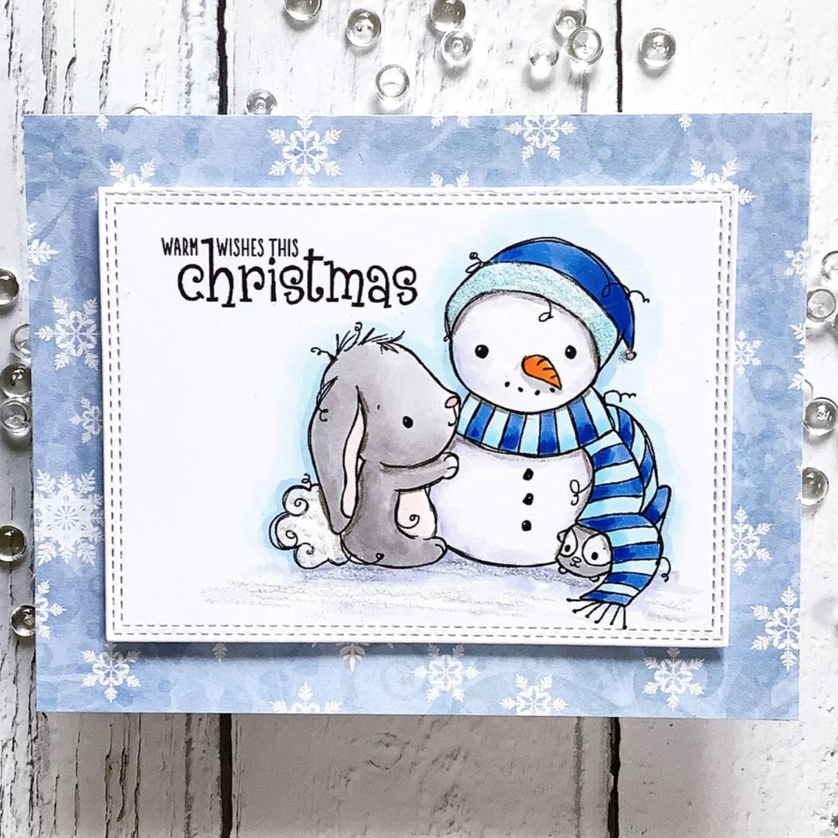 Copy of Bunny & Guinea - ‘Snowman' Clear Stamp 30696 - Paper Rose Studio