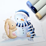 Copy of Bunny & Guinea - ‘Snowman' Clear Stamp 30696 - Paper Rose Studio