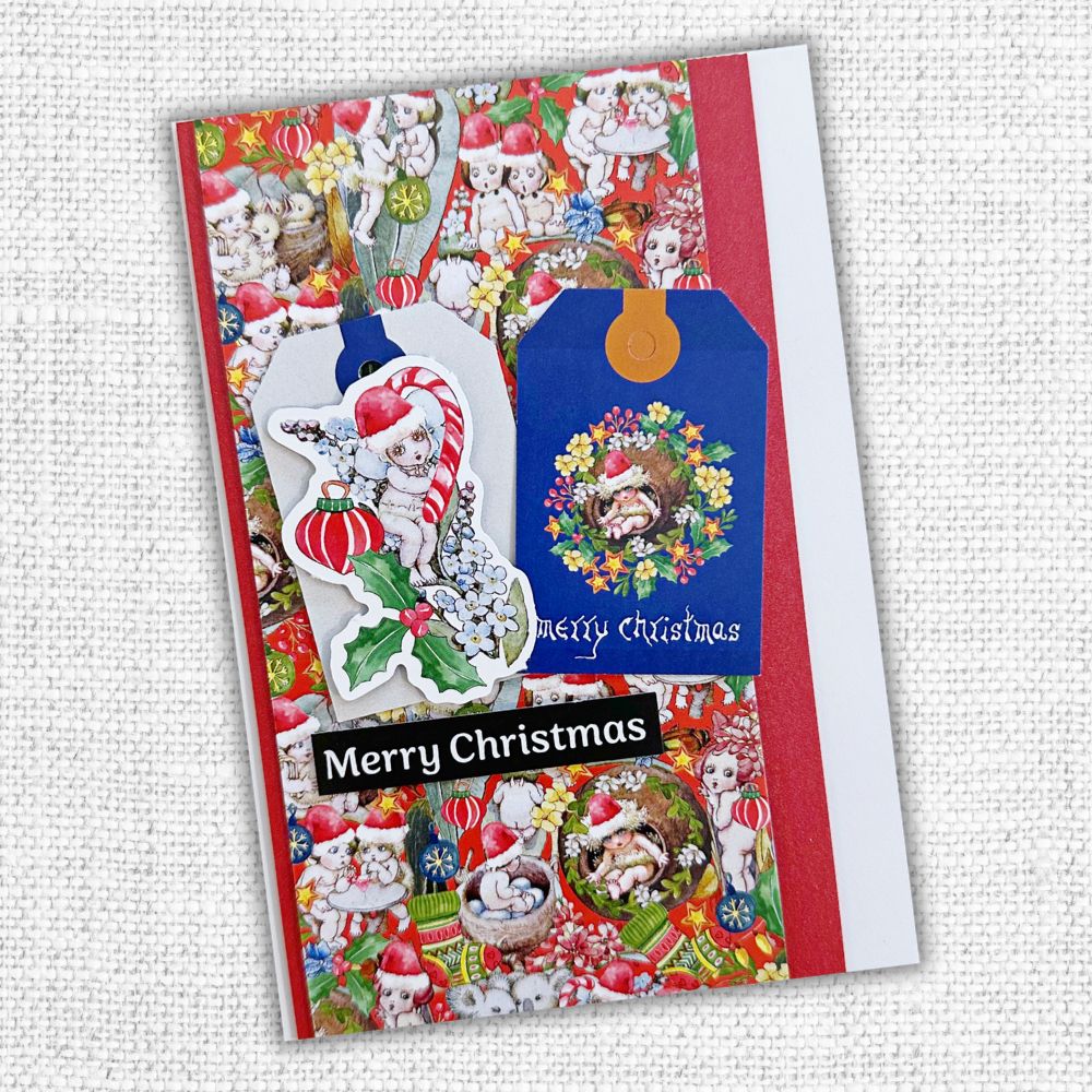 Merry Christmas A5 10pc Sentiment Sheets 30717 - Foil - Paper Rose Studio