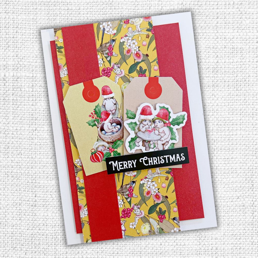 Merry Christmas A5 10pc Sentiment Sheets 30717 - Foil - Paper Rose Studio