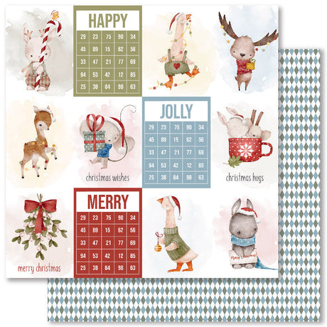 Christmas Friends A 12x12 Paper (12pc Bulk Pack) 30573 - Paper Rose Studio