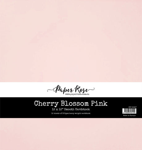 Cherry Blossom Pink Smooth Cardstock 12x12" 12 sheets 32847 - Paper Rose Studio