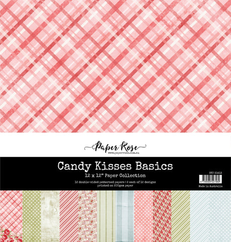 Candy Kisses Basics 12x12 Paper Collection 31413 - Paper Rose Studio