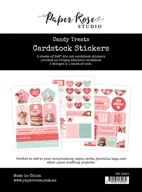 Candy Treats 6x8 Cardstock Sticker Pack 33420 - Paper Rose Studio