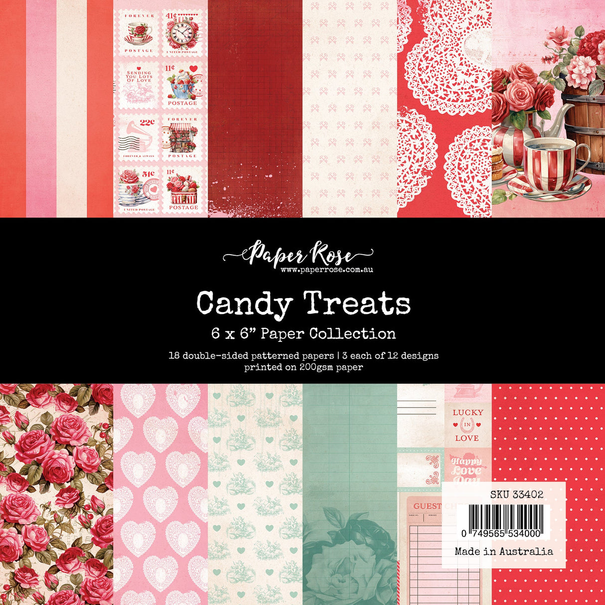 Candy Treats 6x6 Paper Collection 33402 - Paper Rose Studio