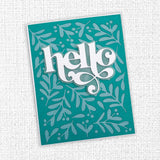 Fancy Script Layered Hello Metal Cutting Die 32478