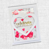 Confetti Jar Heart Add-on Metal Cutting Die 25423 - Paper Rose Studio