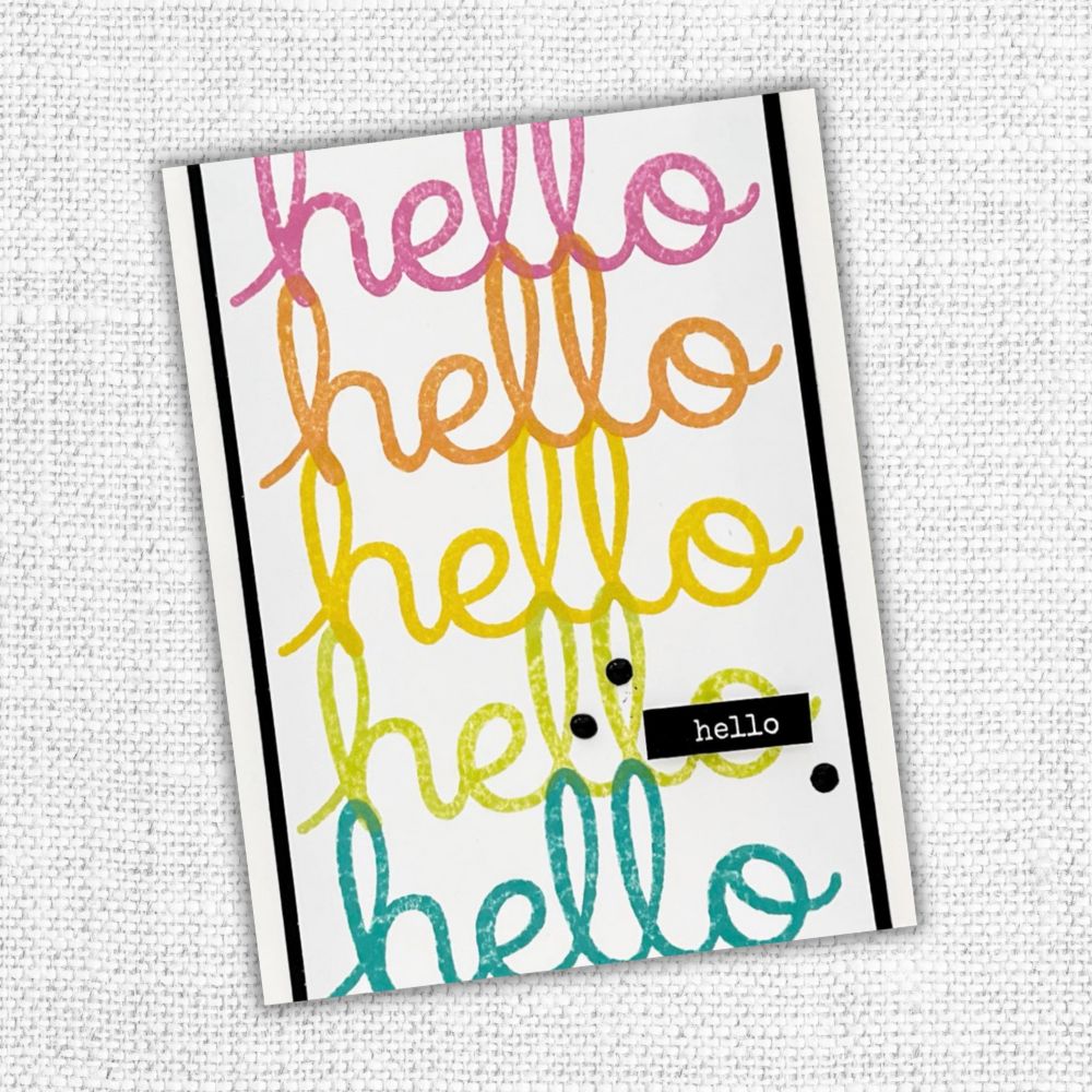 Hello Clear Stamp Set 17304 - Paper Rose Studio