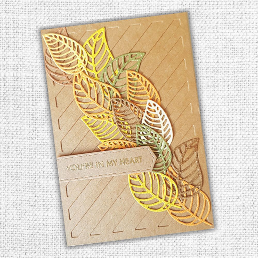 Lined Leaf Outlines Metal Cutting Die 18685 - Paper Rose Studio