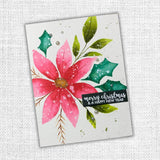 Poinsettia Corner 4x6" Clear Stamp Set 18378 - Paper Rose Studio