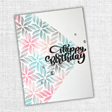 Happy Birthday Chunky Script Stamp Set 24640 - Paper Rose Studio