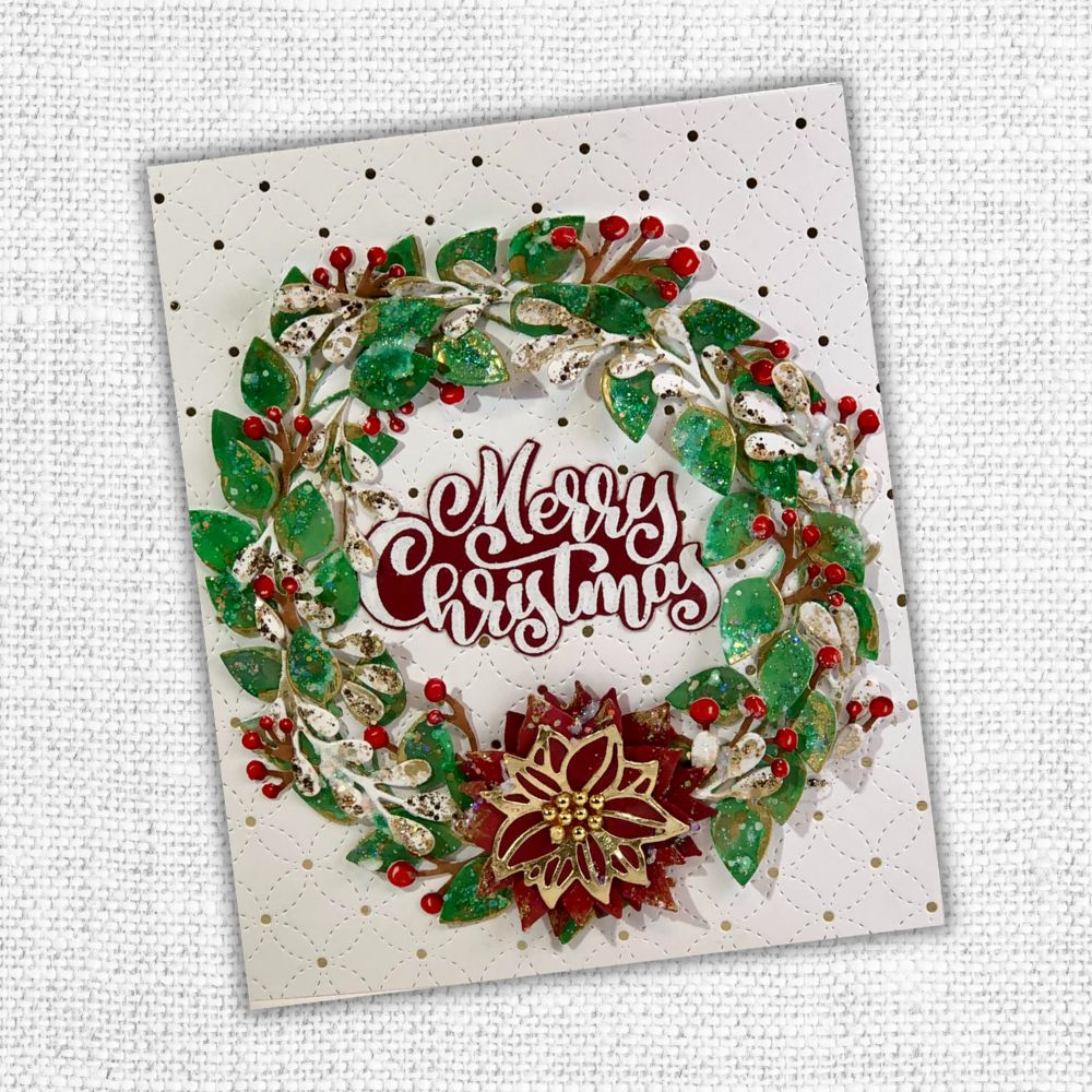 Merry Christmas Script Clear Stamp 27301 - Paper Rose Studio