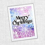 Christmas Poinsettia Coverplate Metal Cutting Die 30156 - Paper Rose Studio