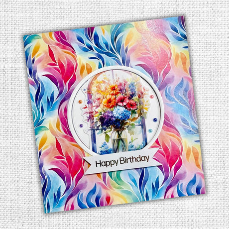 Rainbow Twirl 2.0 E 12x12 Paper (12pc Bulk Pack) 31061 - Paper Rose Studio