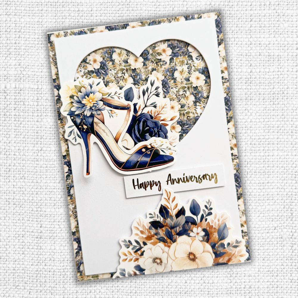 Wedding Blooms Heart Metal Cutting Die 31599 - Paper Rose Studio