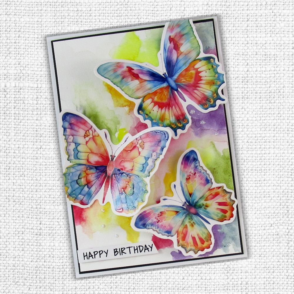 Happy Birthday A5 10pc Sentiment Sheets 30720 - Foil - Paper Rose Studio