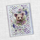 Lavender & Roses Embossed Die Cuts 32187 - Paper Rose Studio