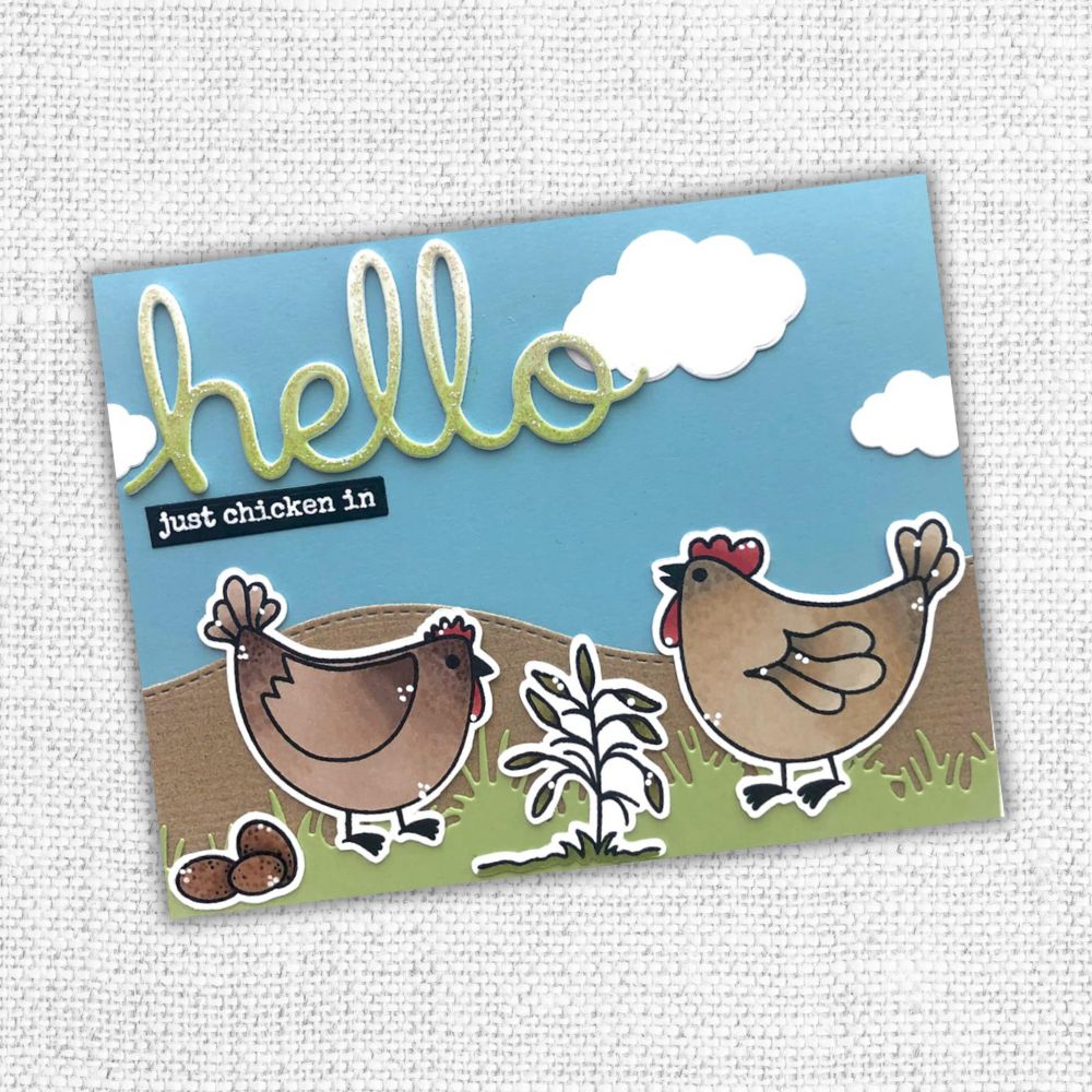 Hey Chick 4 x 4" Clear Stamp Set 17988 - Paper Rose Studio