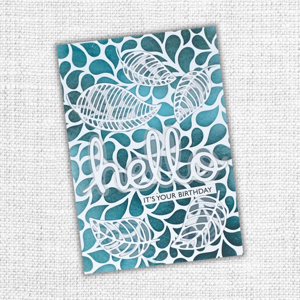 Layered Hello Metal Cutting Die 16951 - Paper Rose Studio