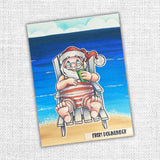 Summer Santa 4x4" Clear Stamp Set 20715 - Paper Rose Studio