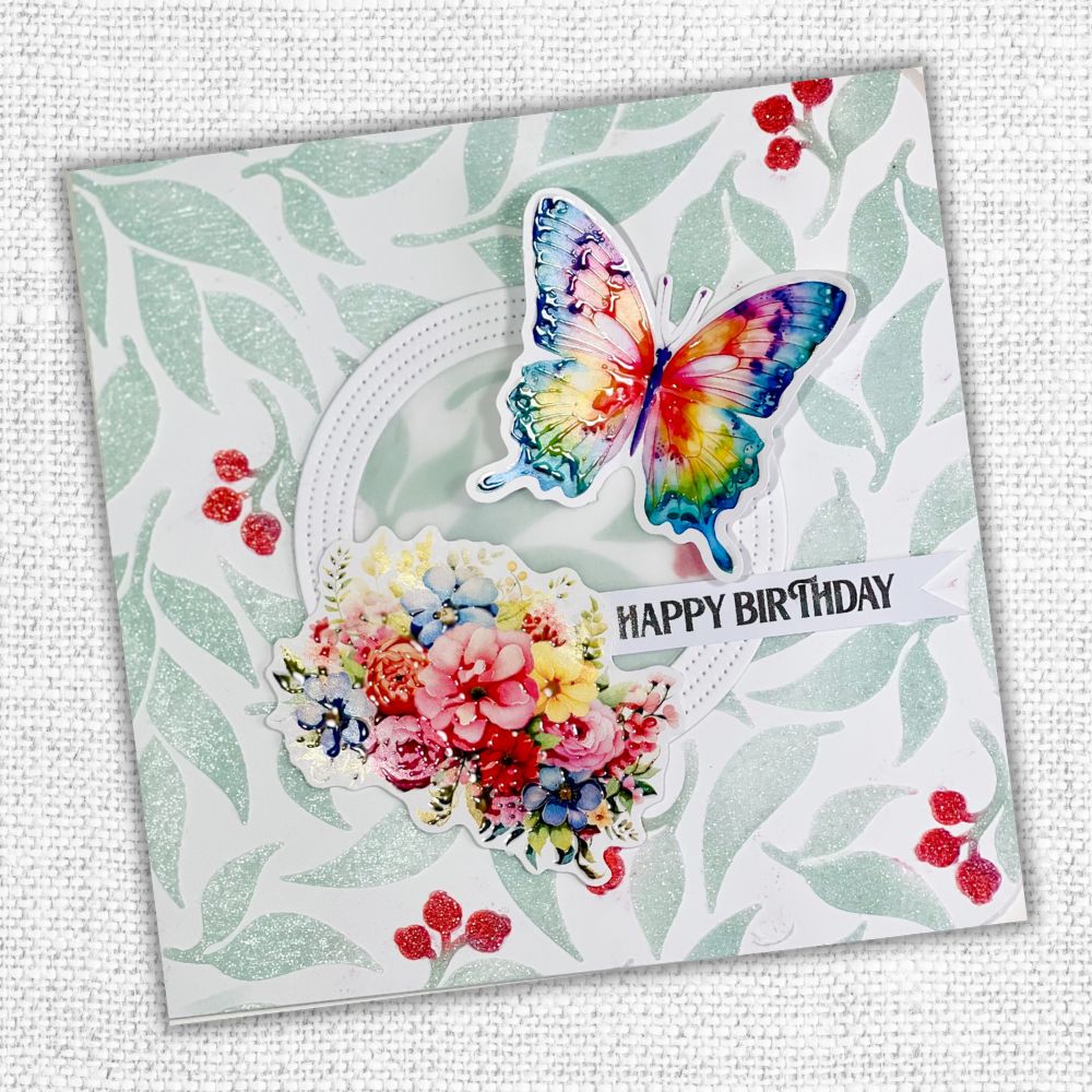 Happy Birthday A5 10pc Sentiment Sheets 30720 - Foil - Paper Rose Studio