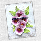 Etched Pansy 2 Metal Cutting Die 25669 - Paper Rose Studio