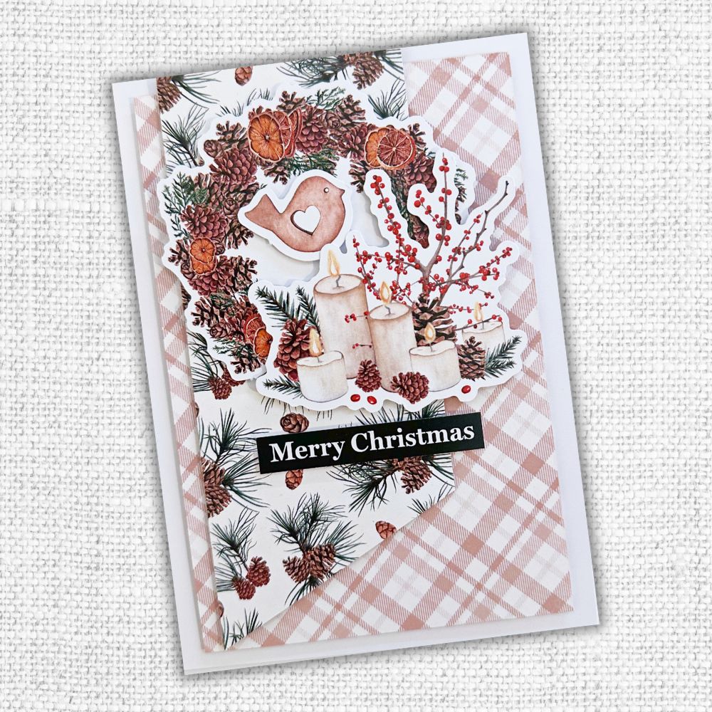 Merry Christmas A5 10pc Sentiment Sheets 30717 - Foil - Paper Rose Studio