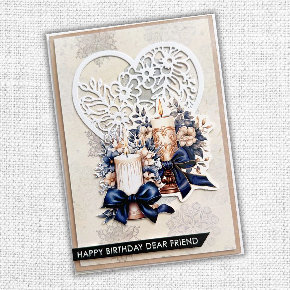 Wedding Blooms Heart Metal Cutting Die 31599 - Paper Rose Studio