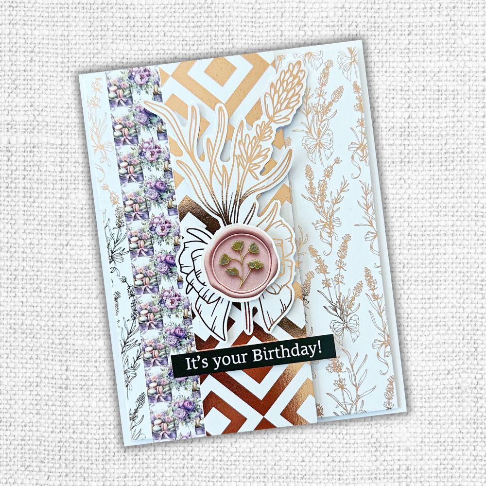 Lavender & Roses - Rose Gold Foil 6x6 Paper Collection 32217 - Paper Rose Studio