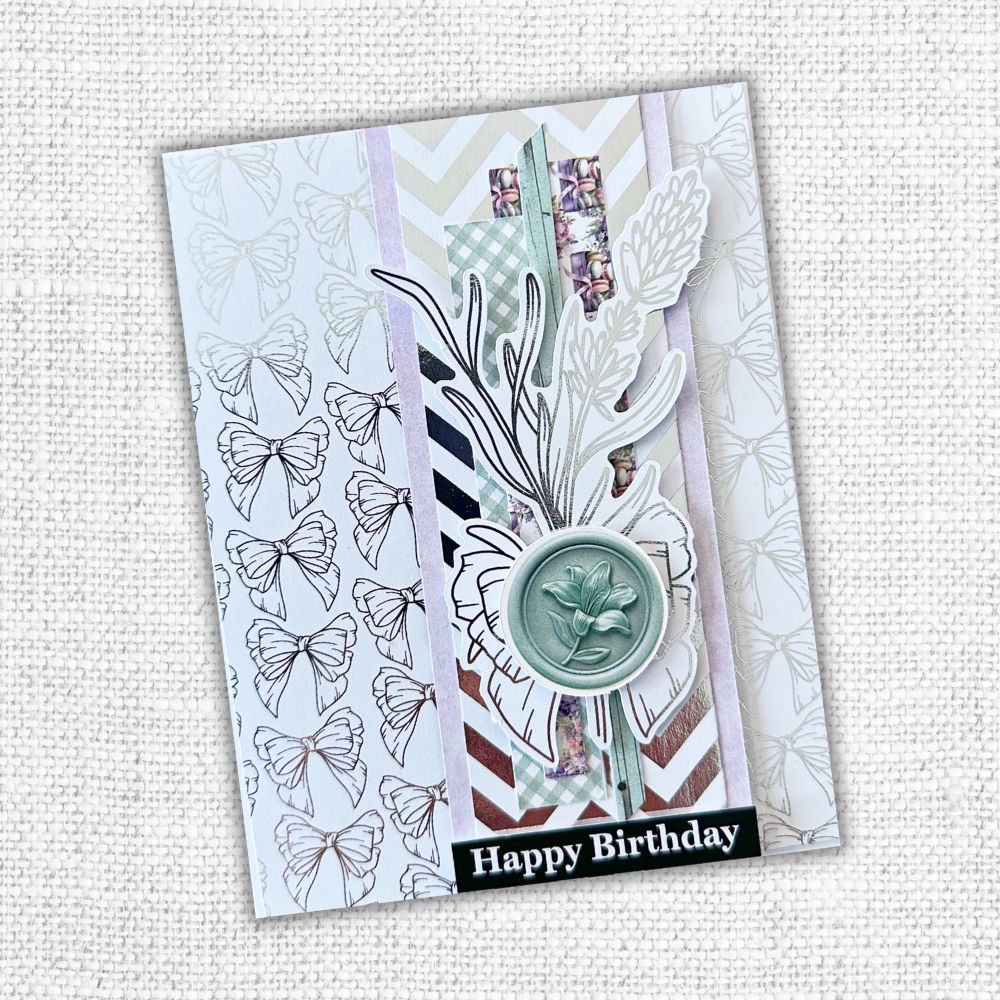 Lavender & Roses - Silver Foil Die Cuts 32274 - Paper Rose Studio