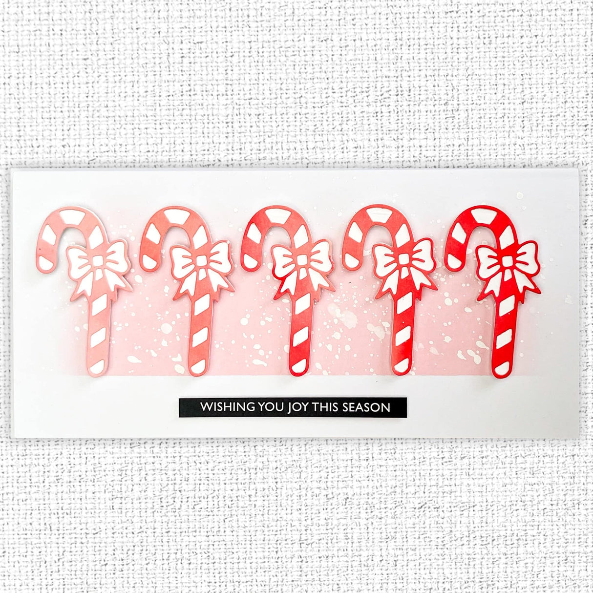 Candy Cane with Bow Small Metal Cutting Die 32490