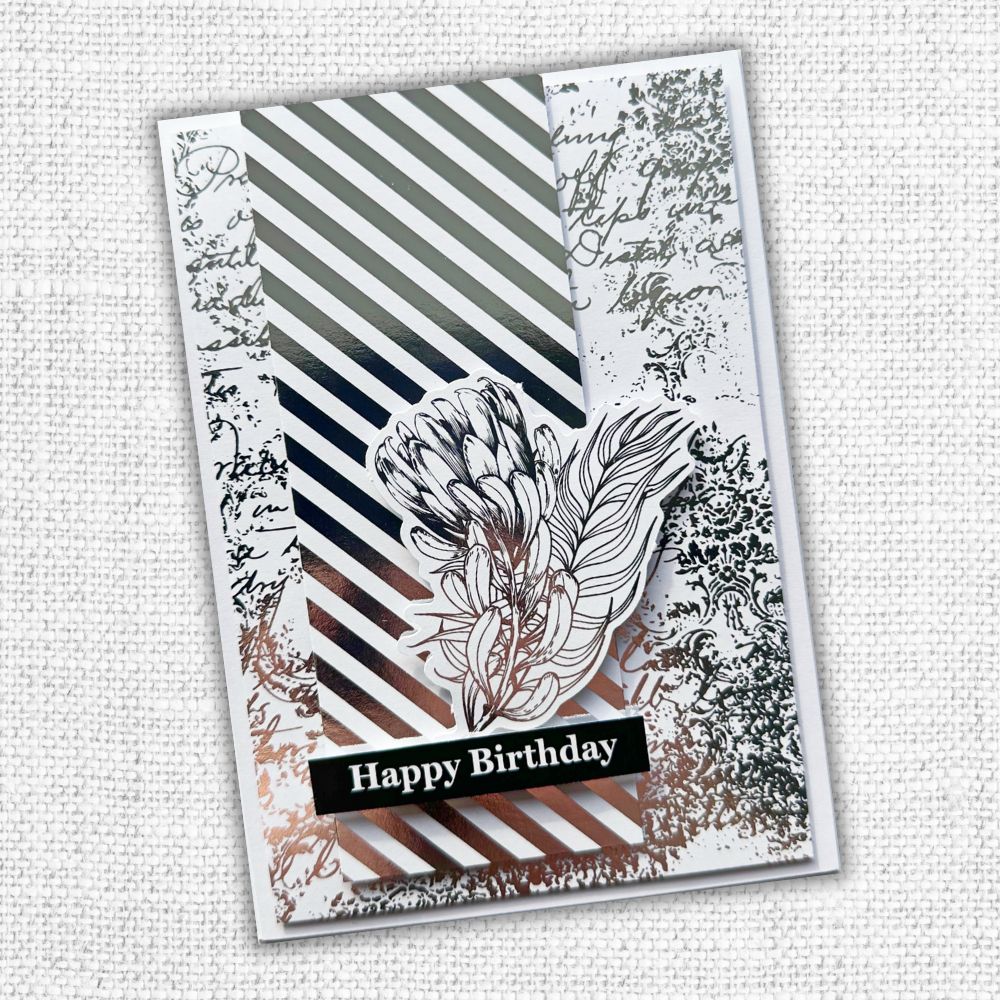 Happy Birthday A5 10pc Sentiment Sheets 30720 - Foil - Paper Rose Studio