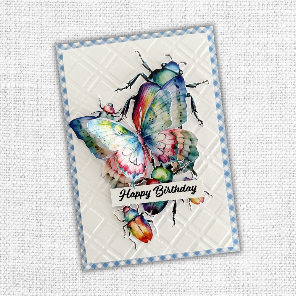 Happy Birthday A5 10pc Sentiment Sheets 30720 - Foil - Paper Rose Studio