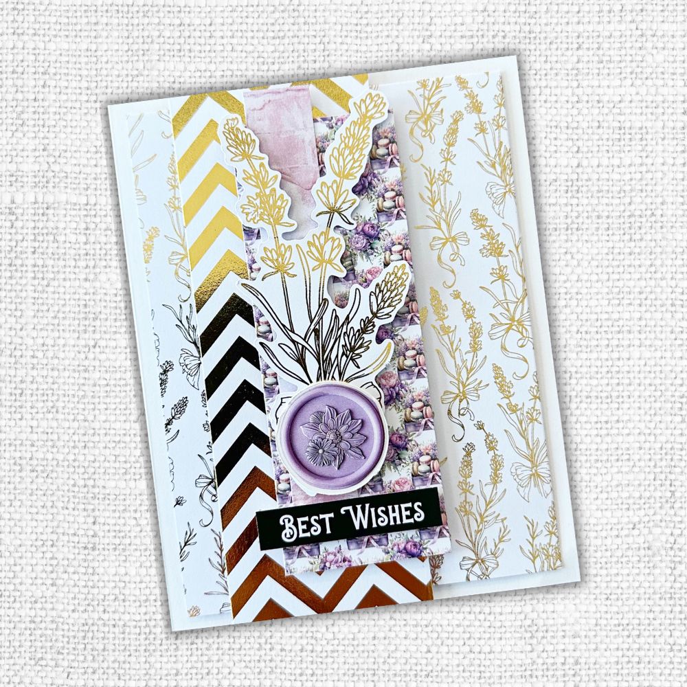 Lavender & Roses - Gold Foil 6x6 Paper Collection 32241 - Paper Rose Studio