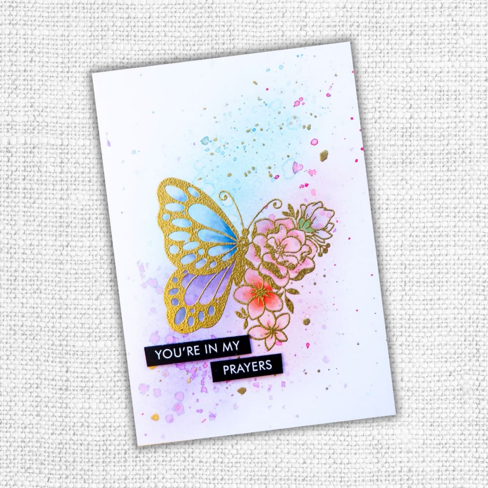 Helena Floral Butterfly Stamp Set 24646 - Paper Rose Studio