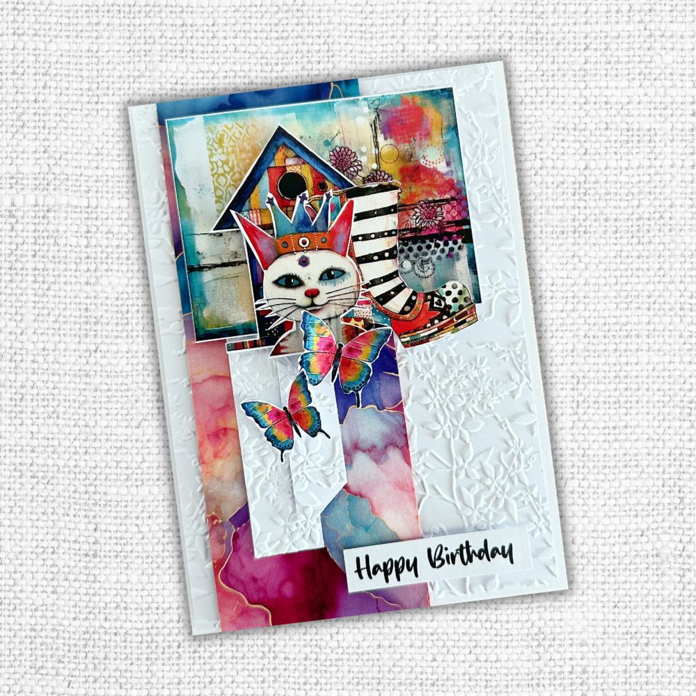 Happy Birthday A5 10pc Sentiment Sheets 30720 - Foil - Paper Rose Studio