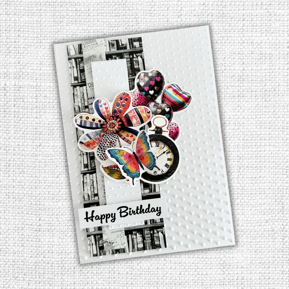 Happy Birthday A5 10pc Sentiment Sheets 30720 - Foil - Paper Rose Studio