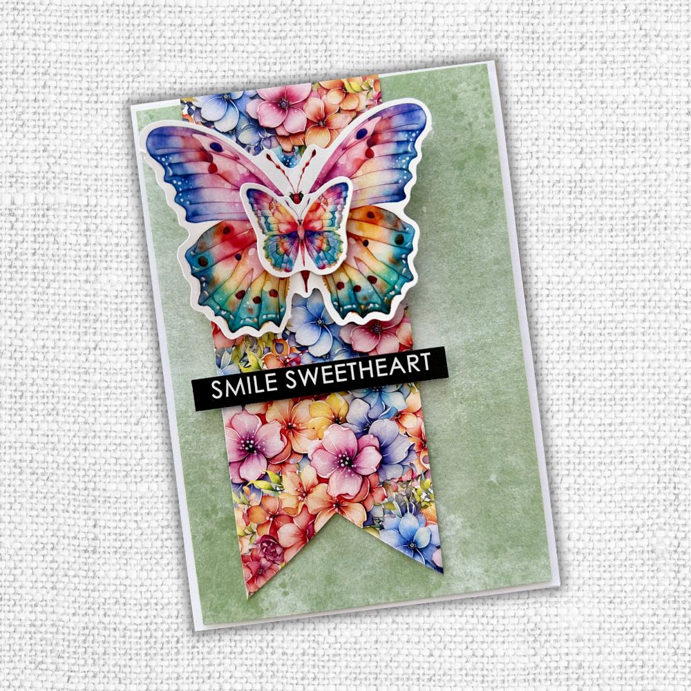 Rainbow Garden Butterflies Embossed Die Cuts 31476 - Paper Rose Studio