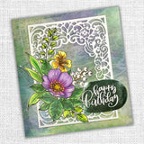 Spring Floral Frame Metal Cutting Die 21054 - Paper Rose Studio