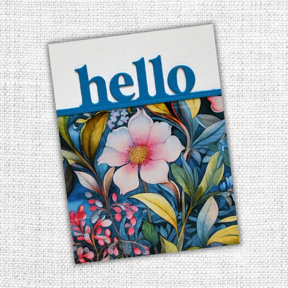 Hello Border Word Metal Cutting Die 31959