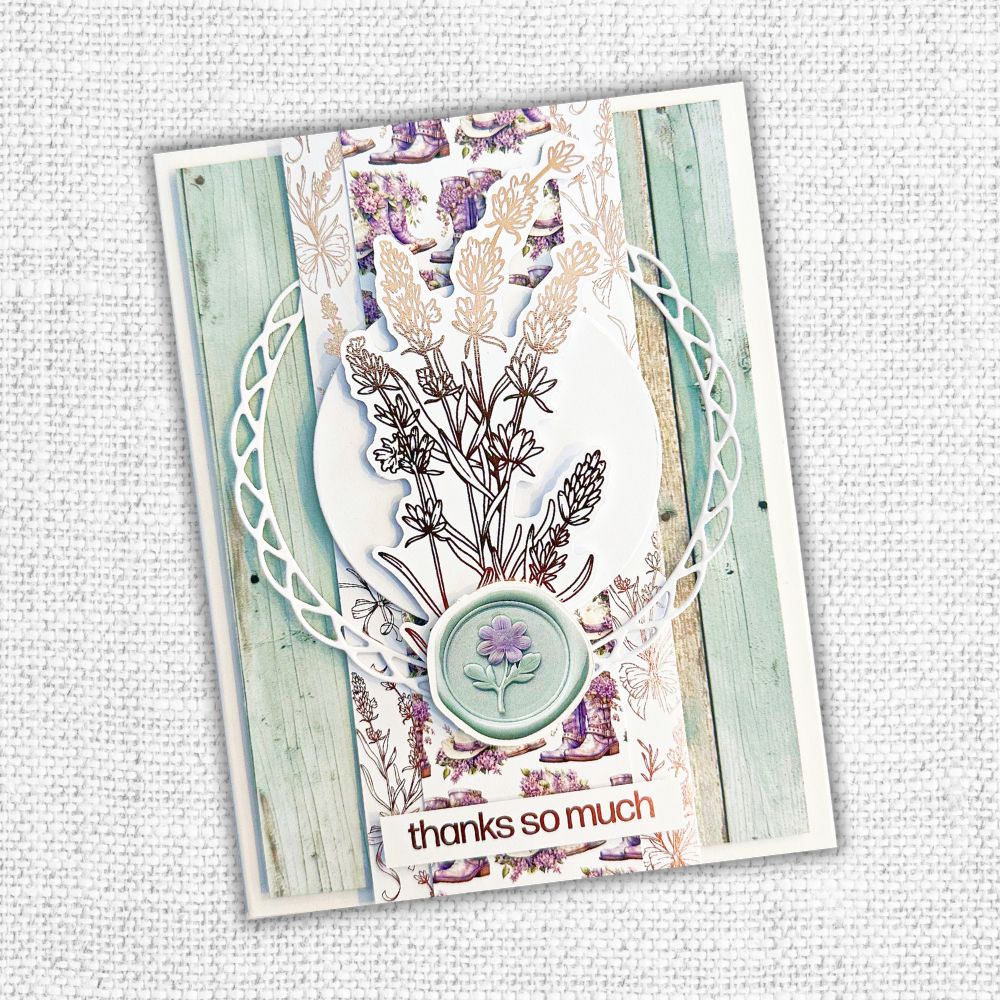 Lavender & Roses - Rose Gold Foil 12x12 Paper Collection 32196